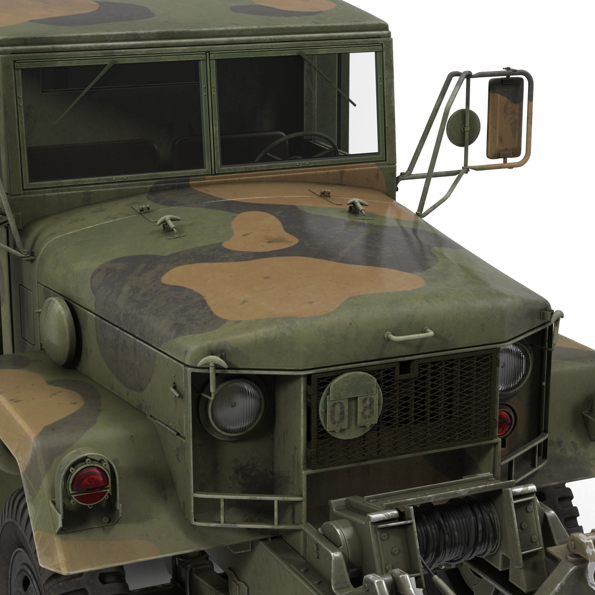 3D Military Cargo Truck m35a2 Camo