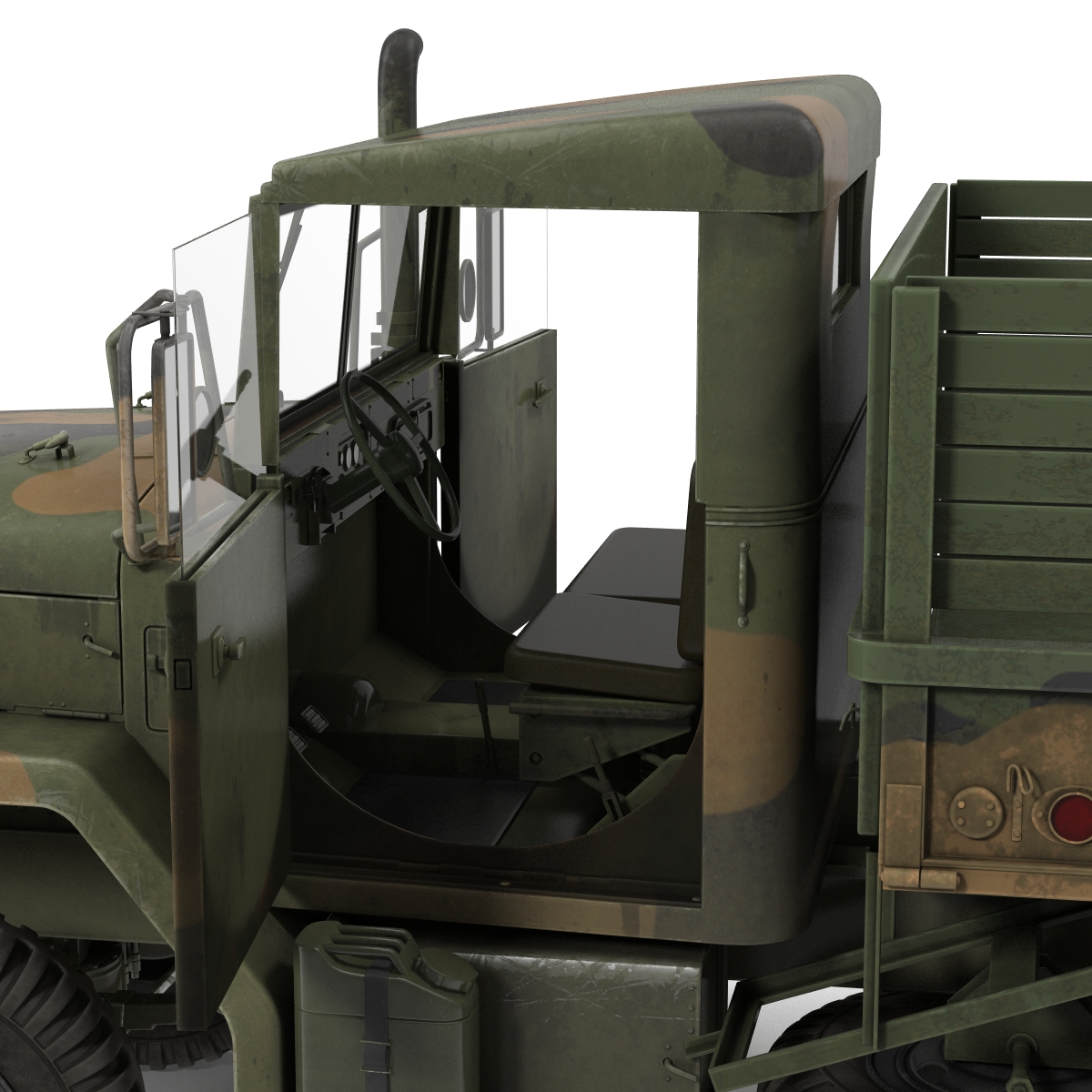 3D Military Cargo Truck m35a2 Camo