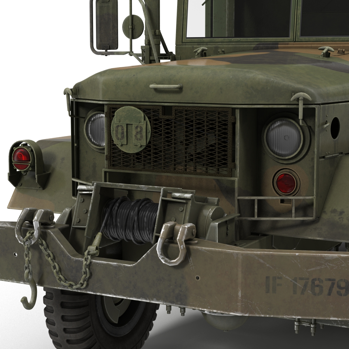 3D Military Cargo Truck m35a2 Camo