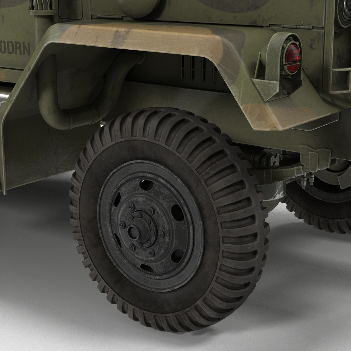 3D Military Cargo Truck m35a2 Camo