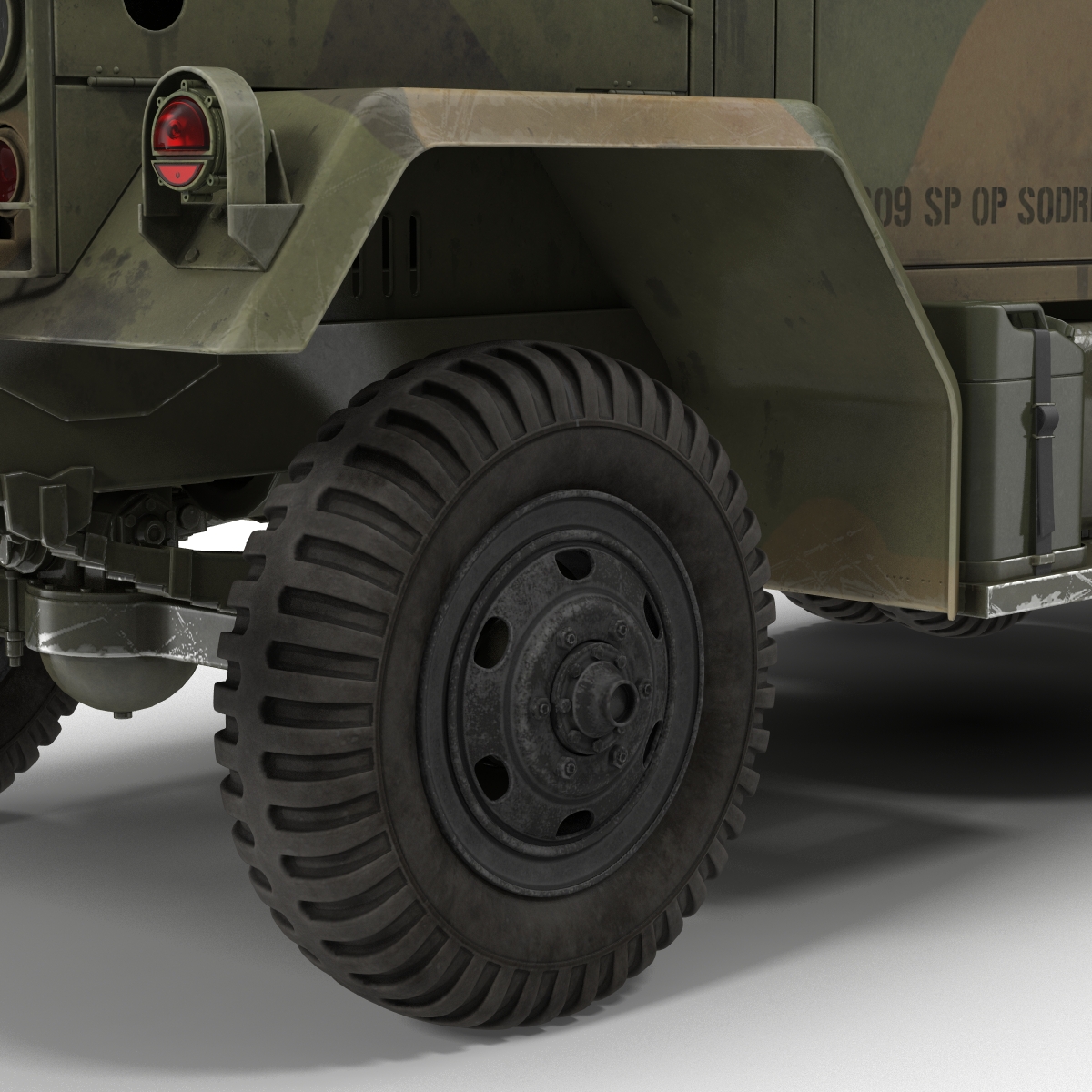 3D Military Cargo Truck m35a2 Camo