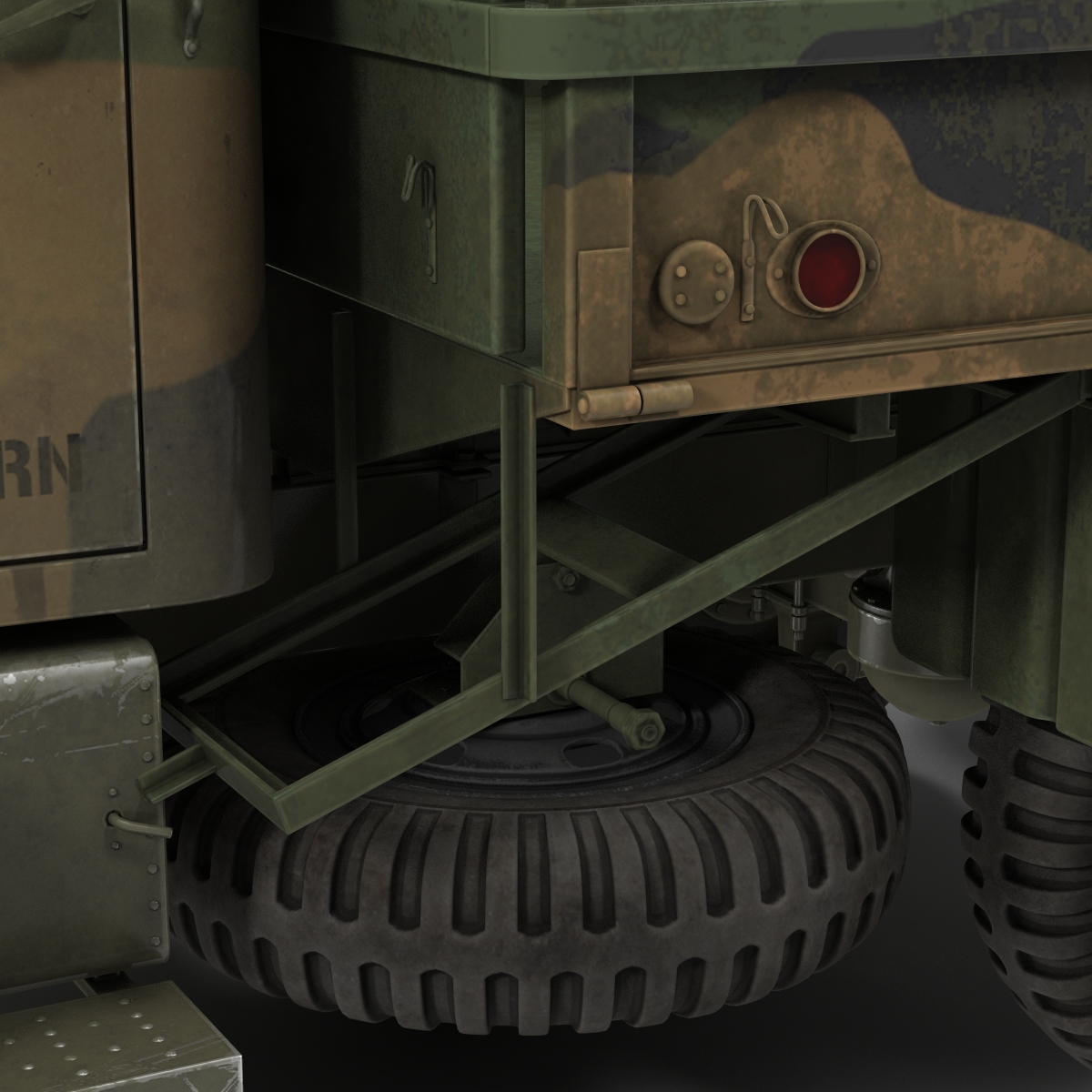 3D Military Cargo Truck m35a2 Camo