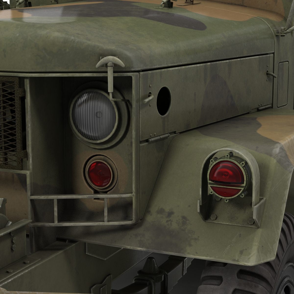 3D Military Cargo Truck m35a2 Camo