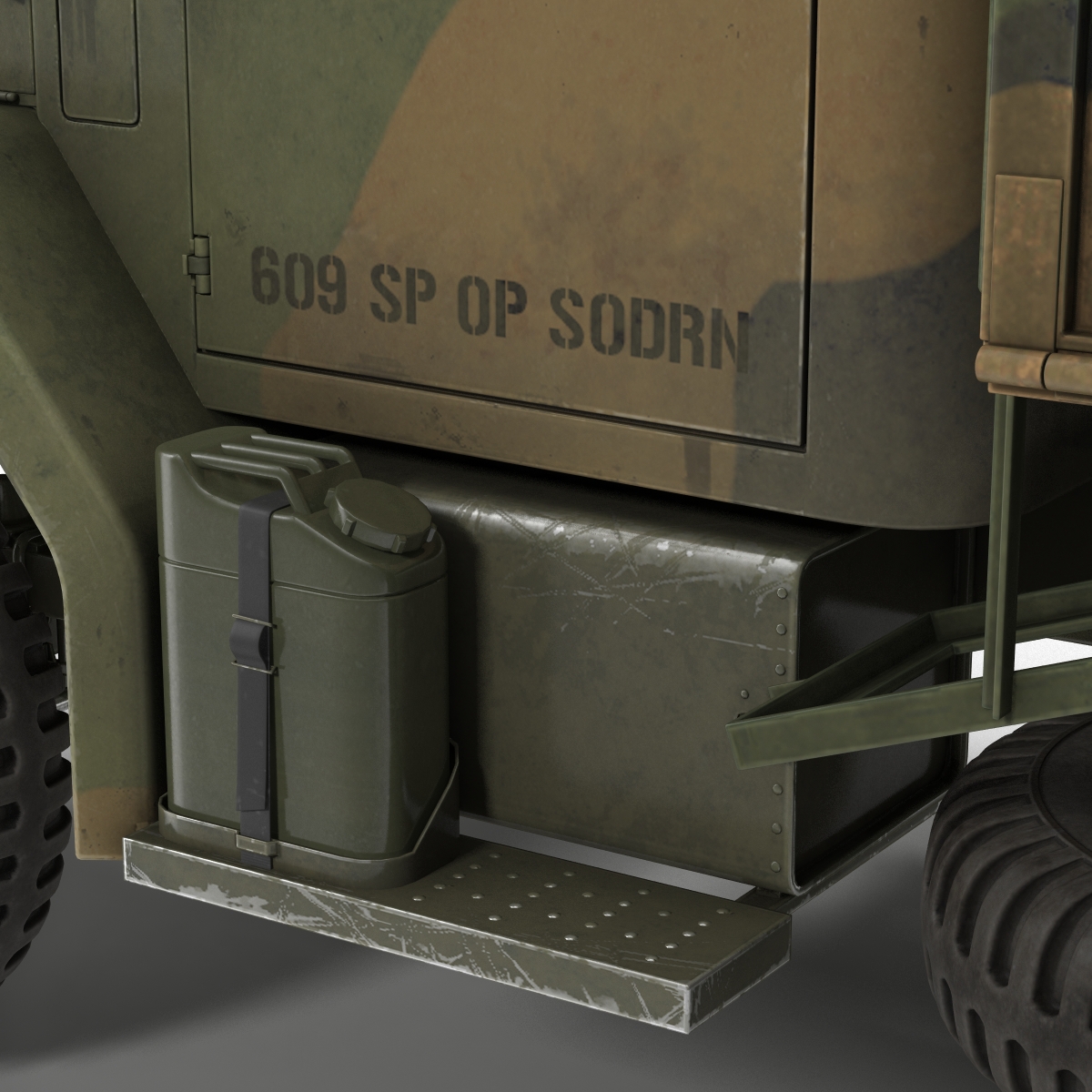 3D Military Cargo Truck m35a2 Camo