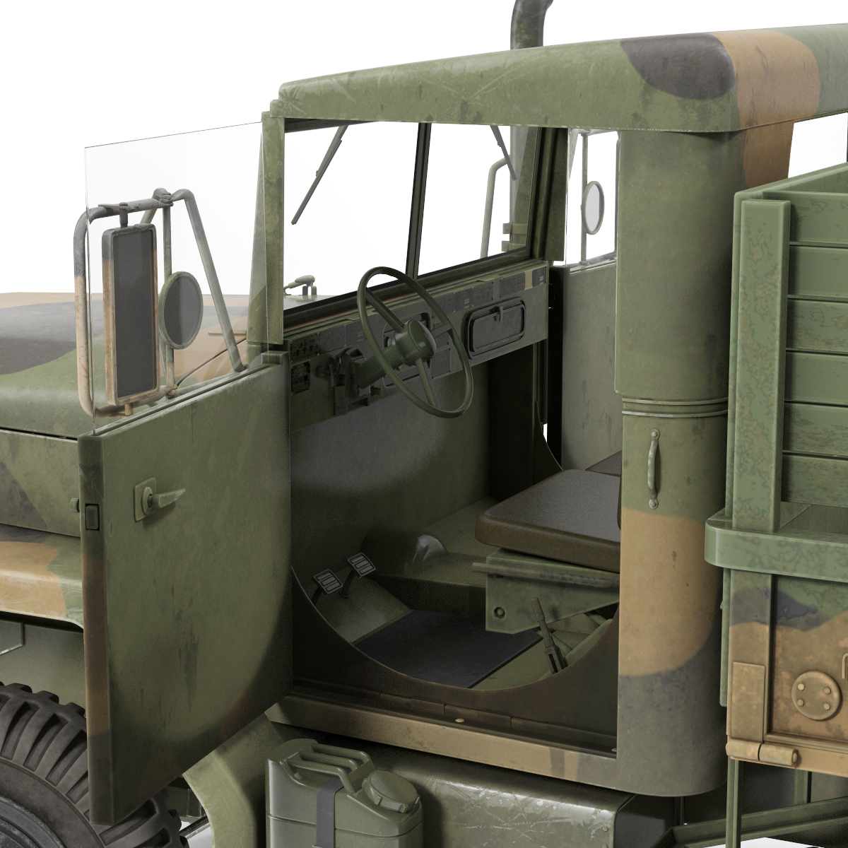 3D Military Cargo Truck m35a2 Camo