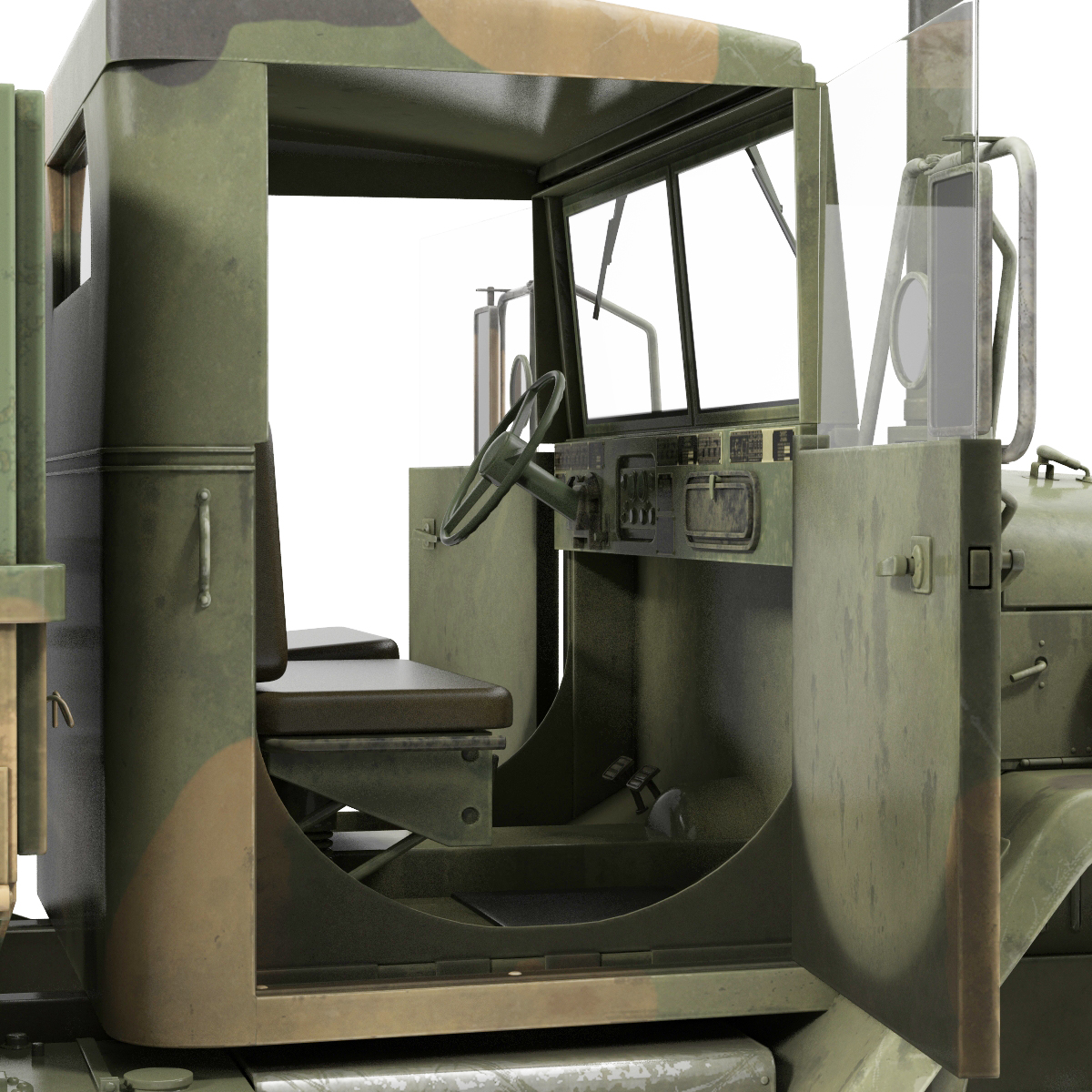 3D Military Cargo Truck m35a2 Camo