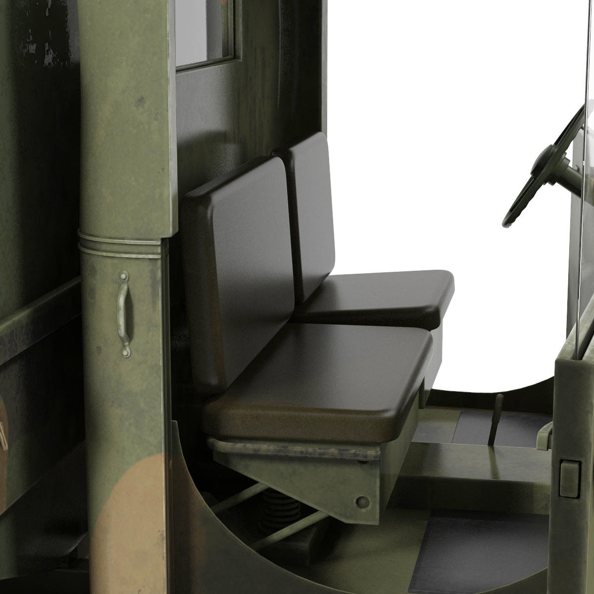 3D Military Cargo Truck m35a2 Camo