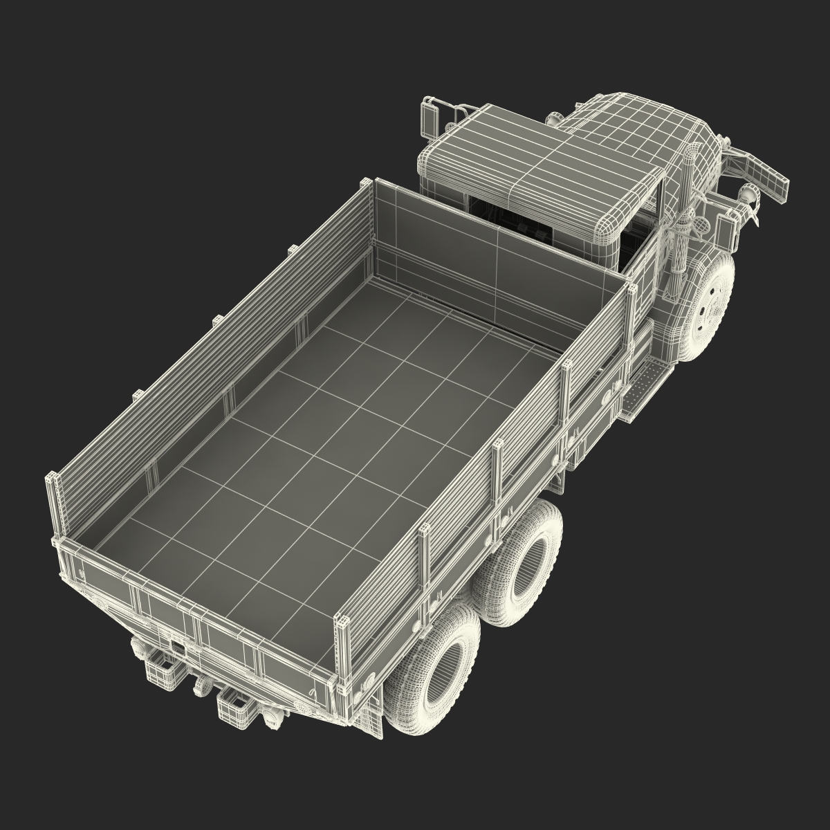 3D Military Cargo Truck m35a2 Camo