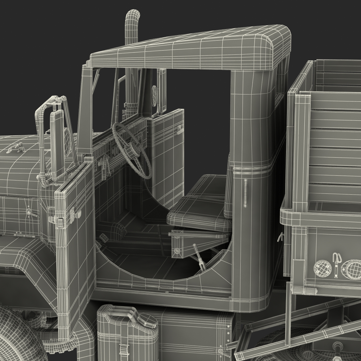 3D Military Cargo Truck m35a2 Camo