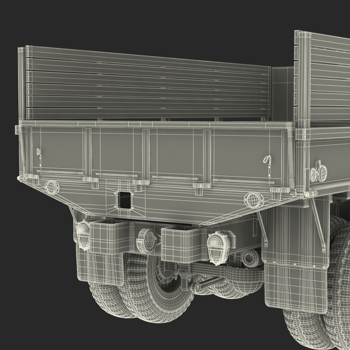 3D Military Cargo Truck m35a2 Camo