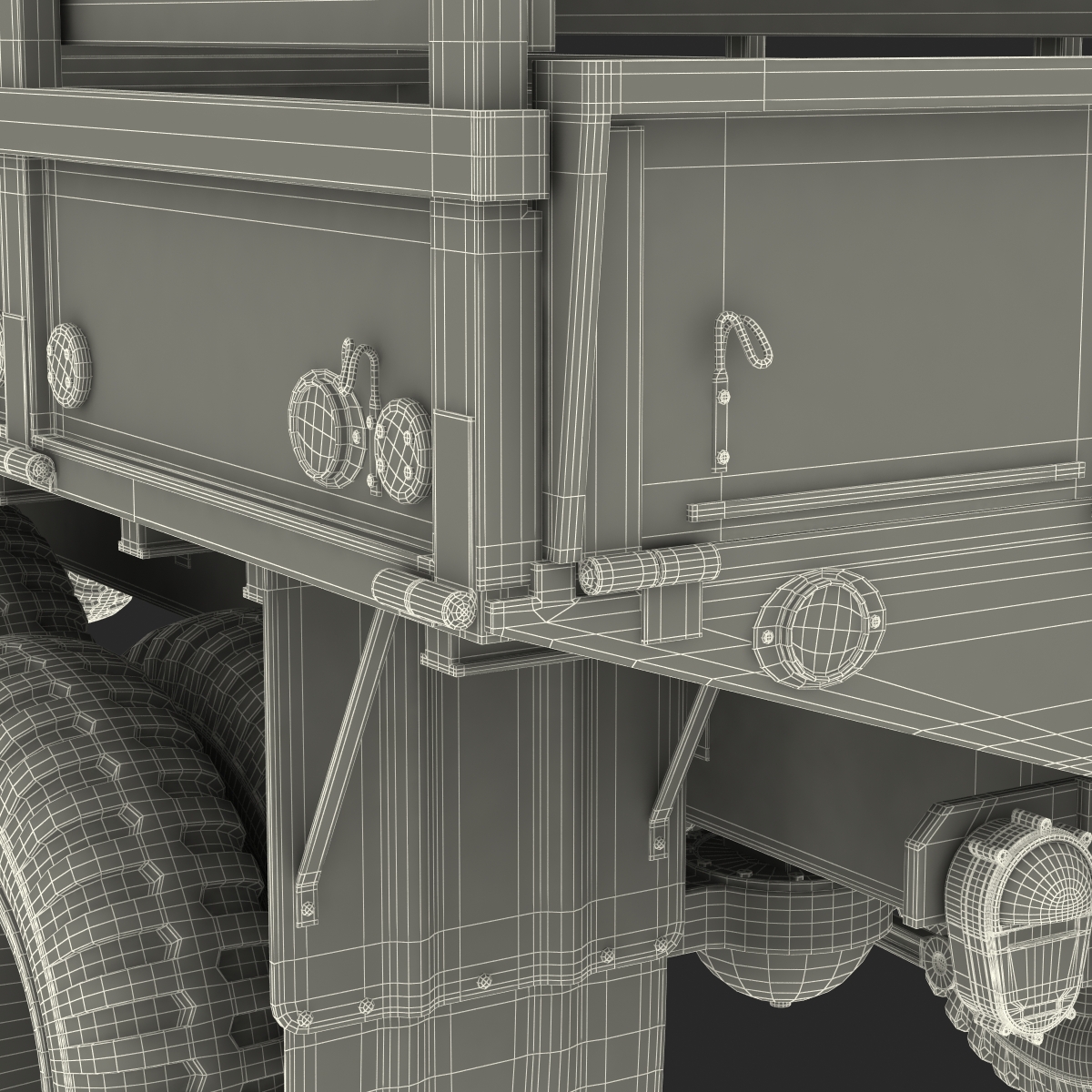 3D Military Cargo Truck m35a2 Camo