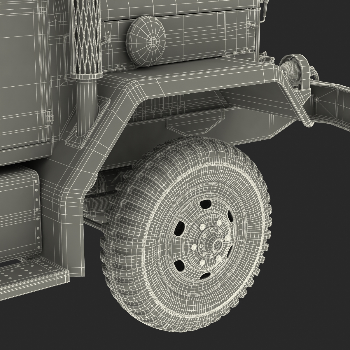 3D Military Cargo Truck m35a2 Camo