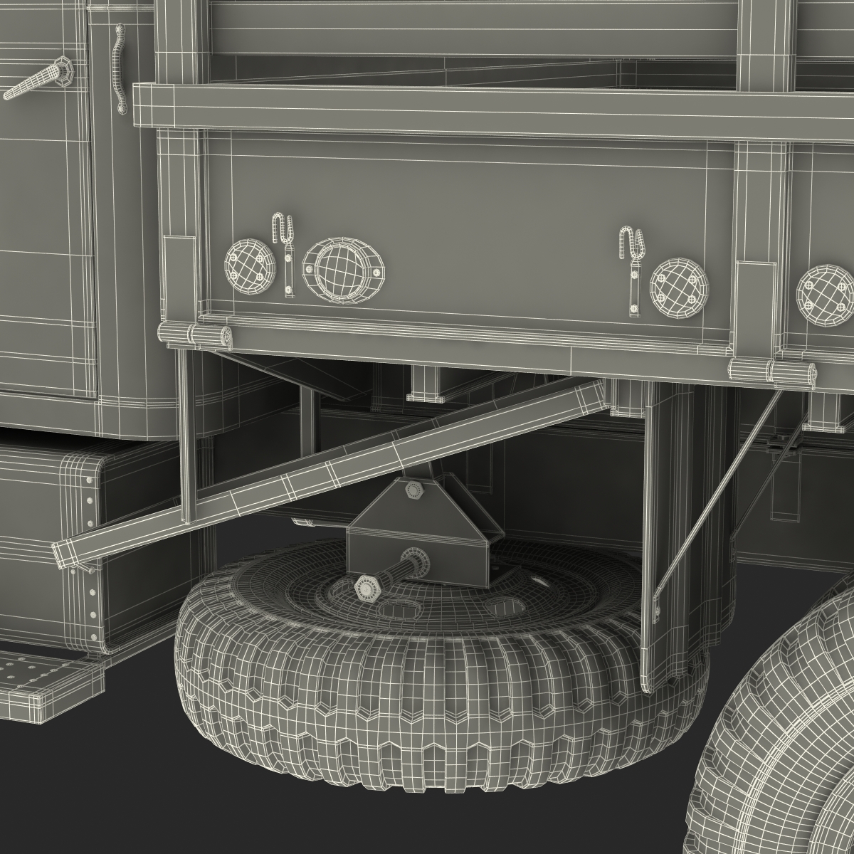 3D Military Cargo Truck m35a2 Camo