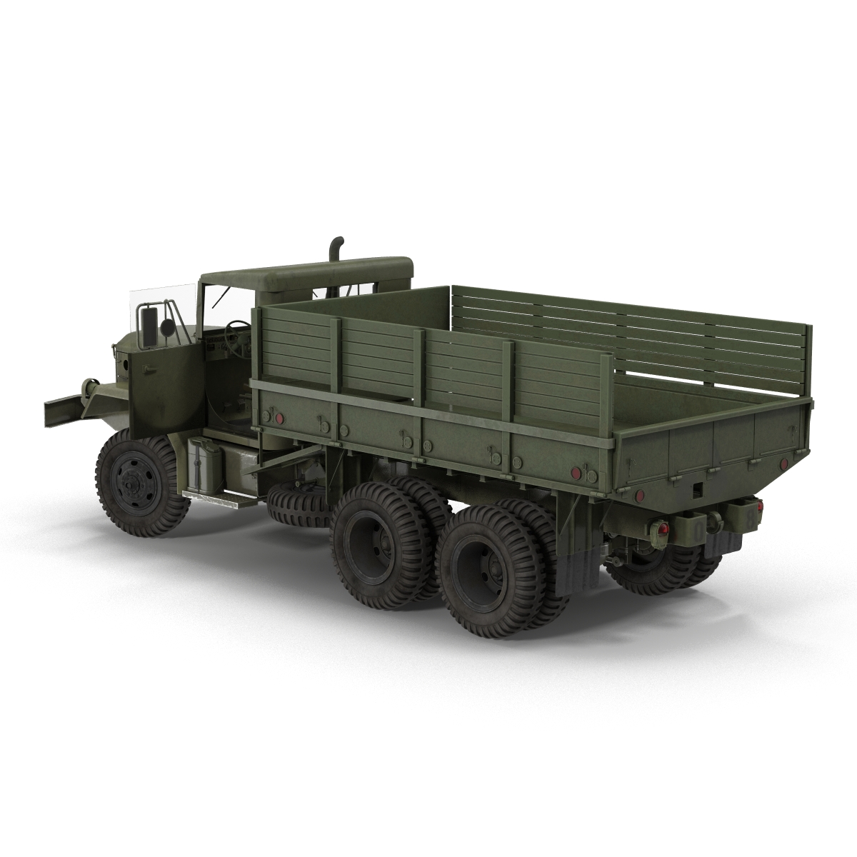 3D Military Cargo Truck m35a2 Rigged model