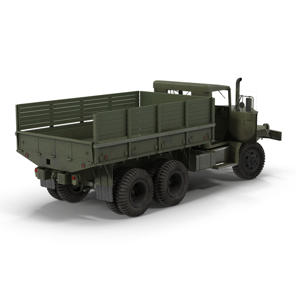 3D Military Cargo Truck m35a2 Rigged model