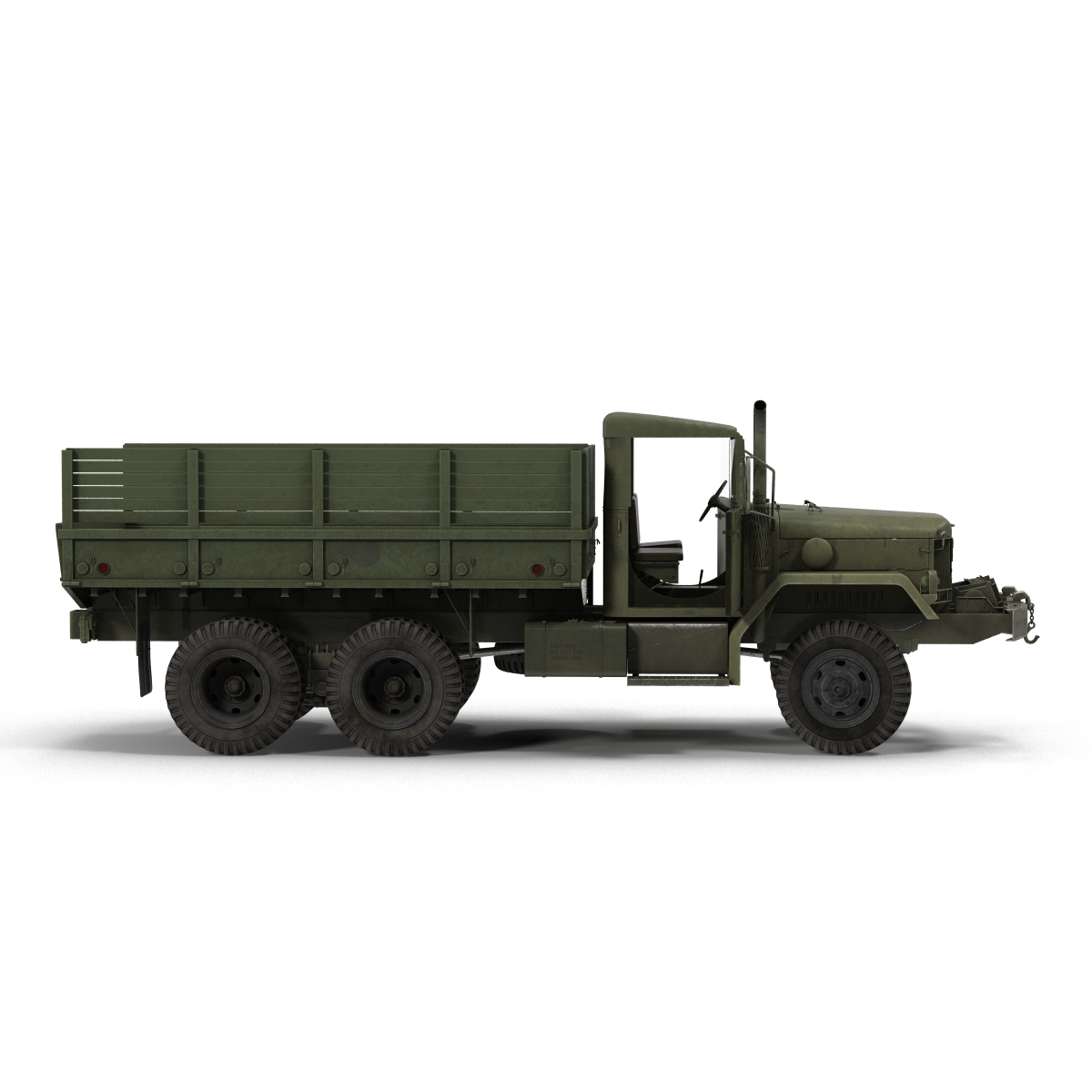 3D Military Cargo Truck m35a2 Rigged model