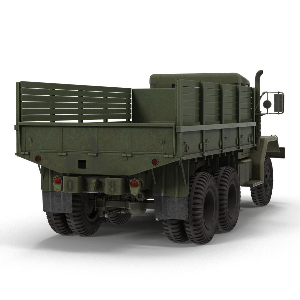 3D Military Cargo Truck m35a2 Rigged model