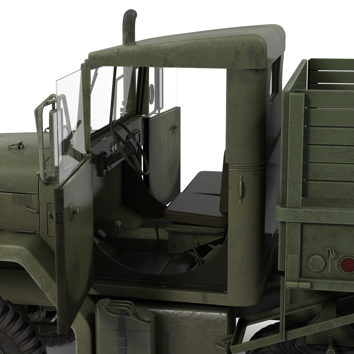 3D Military Cargo Truck m35a2 Rigged model