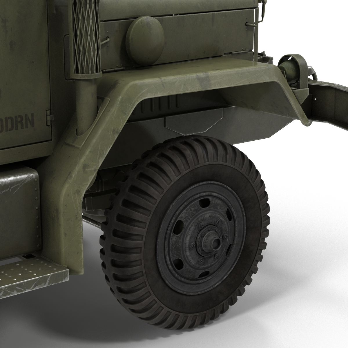 3D Military Cargo Truck m35a2 Rigged model