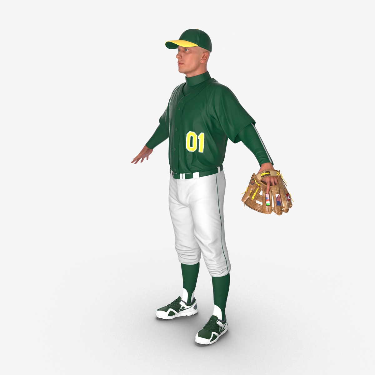 3D Baseball Player Generic model