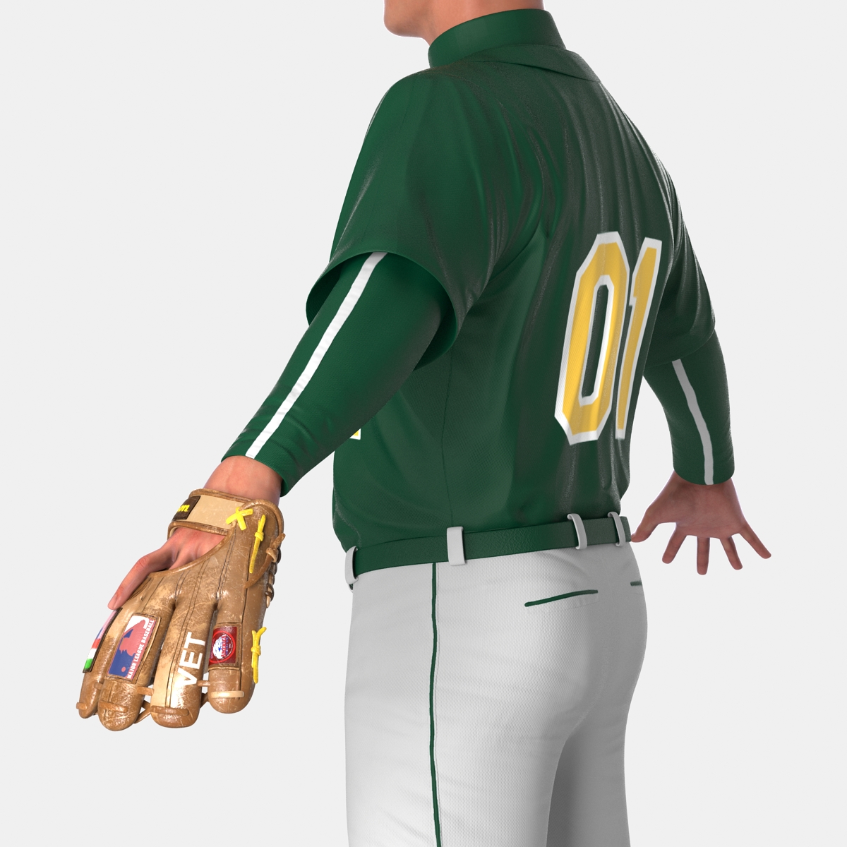 3D Baseball Player Generic model