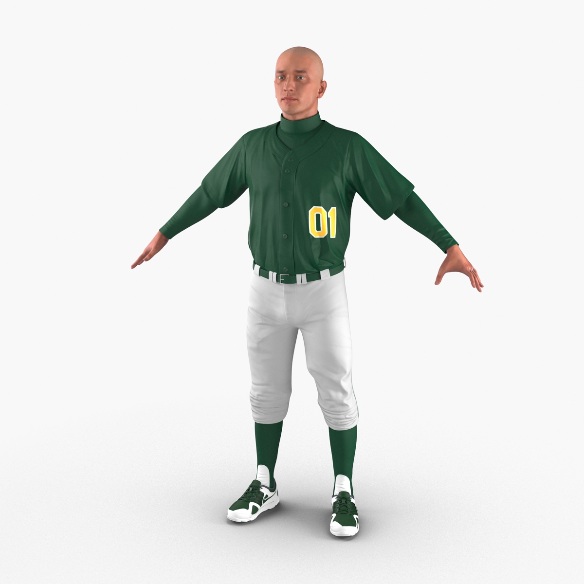 3D Baseball Player Generic model