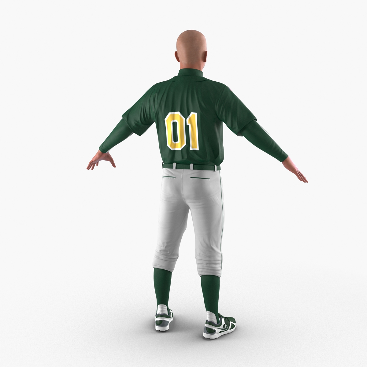 3D Baseball Player Generic model