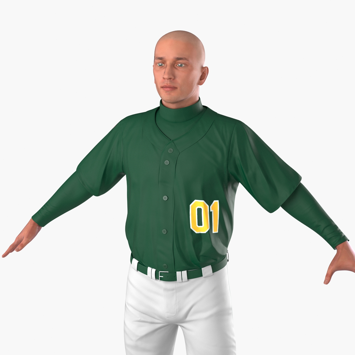 3D Baseball Player Generic model