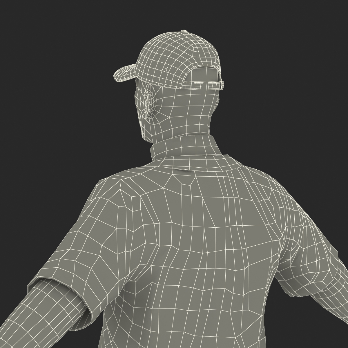 3D model Baseball Player Generic 2