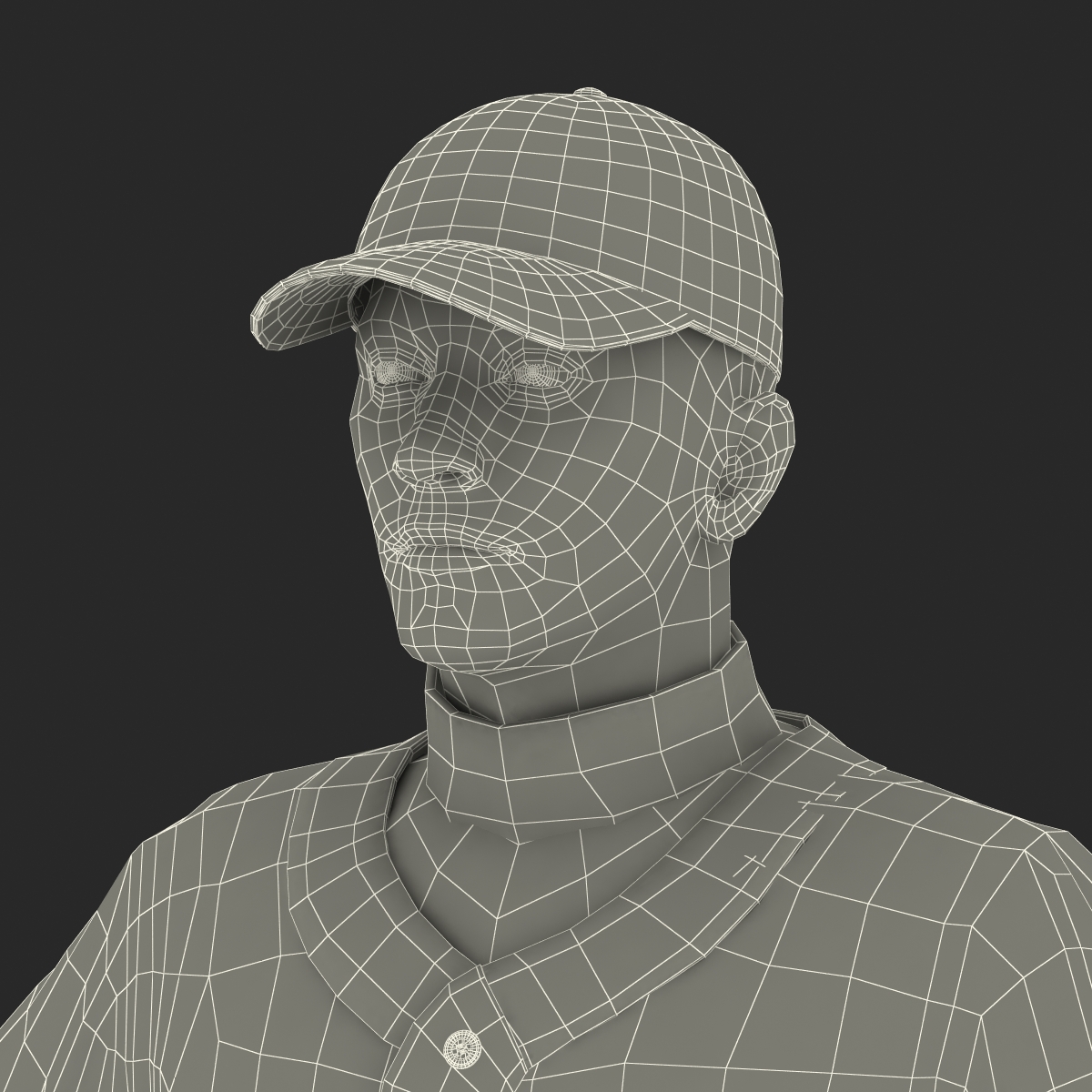 3D model Baseball Player Generic 2