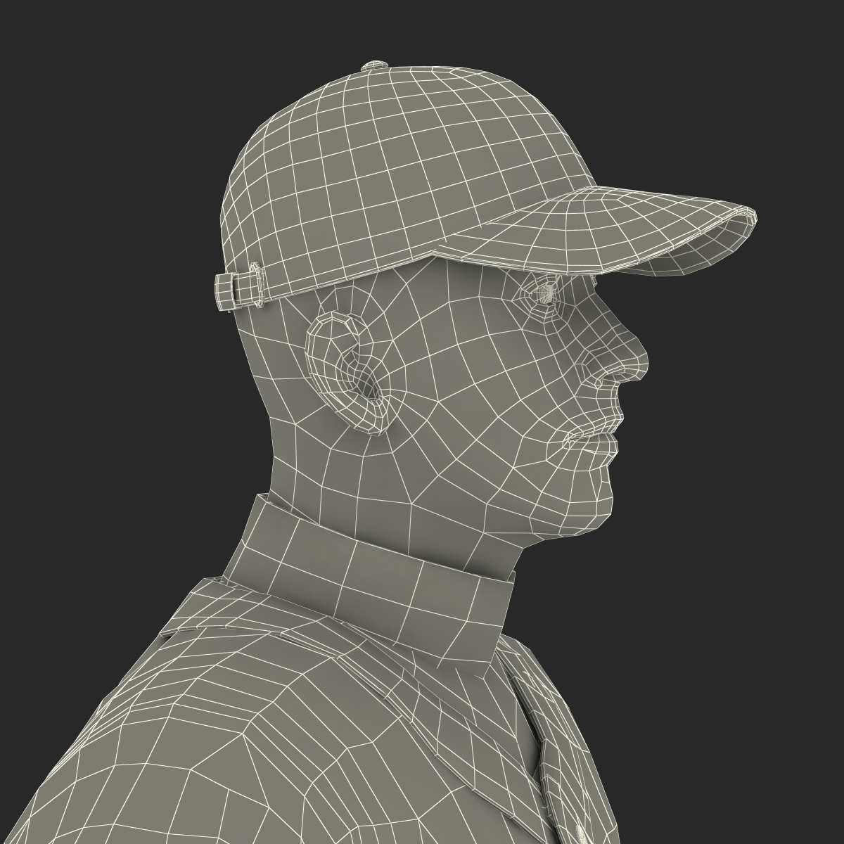 3D model Baseball Player Generic 2