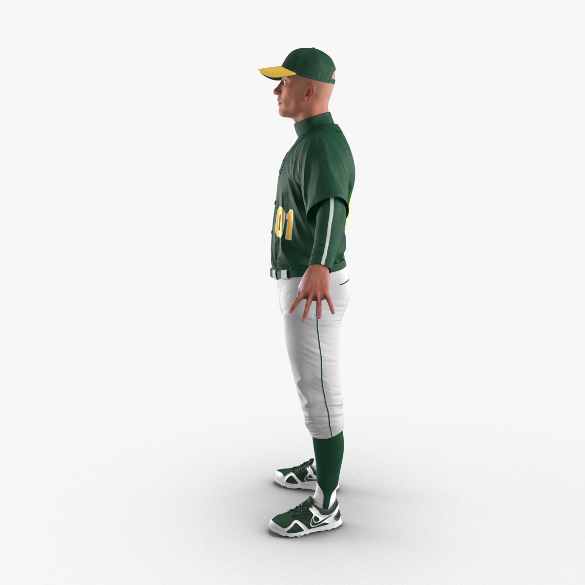 3D model Baseball Player Generic 2