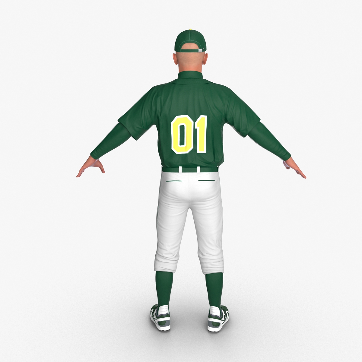 3D model Baseball Player Generic 2