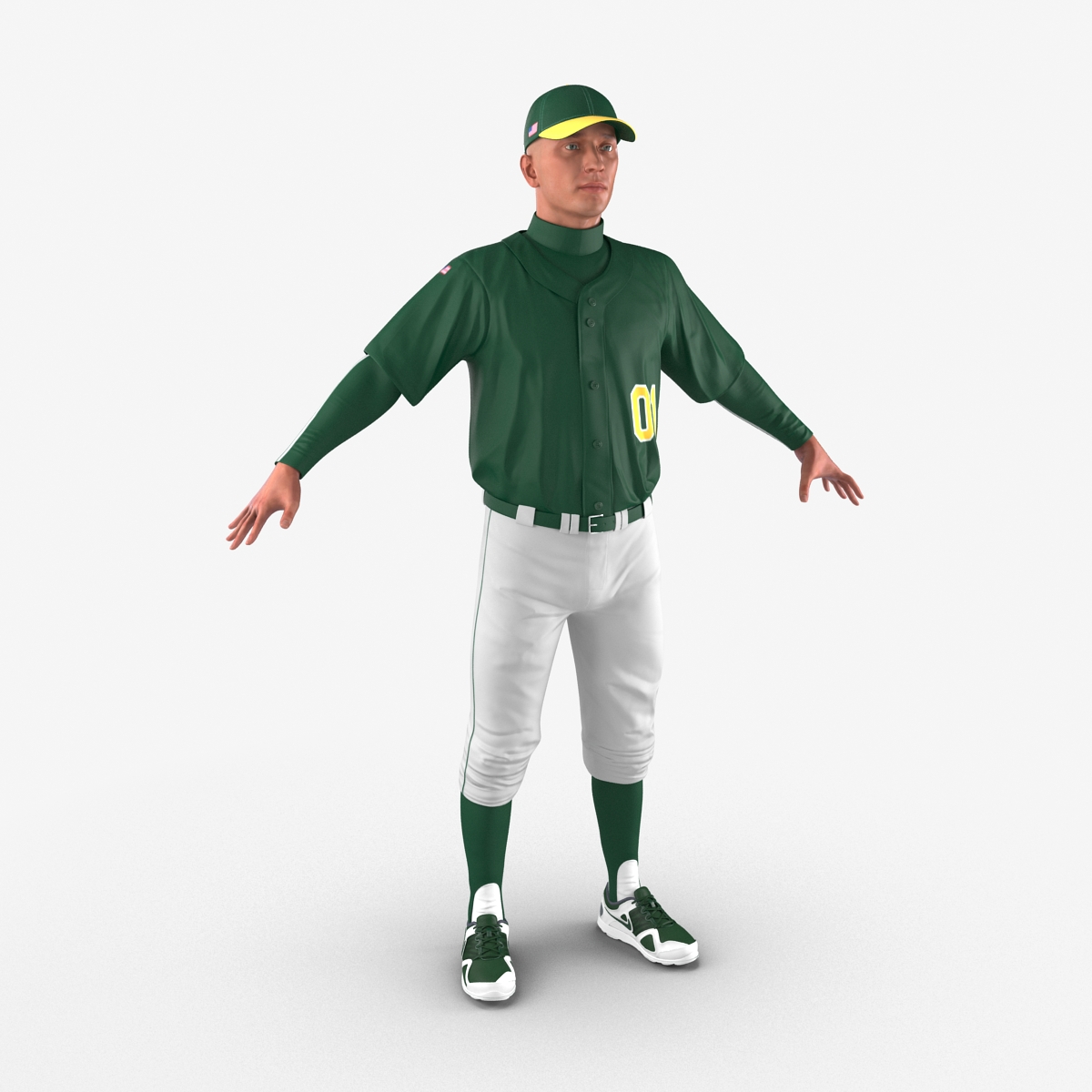 3D model Baseball Player Generic 2