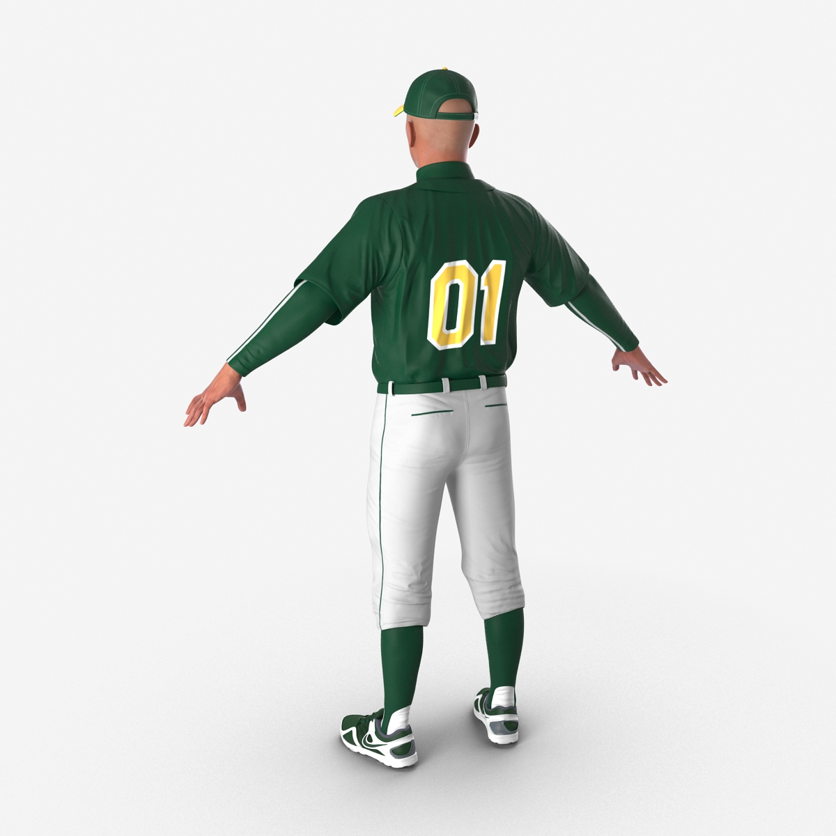 3D model Baseball Player Generic 2