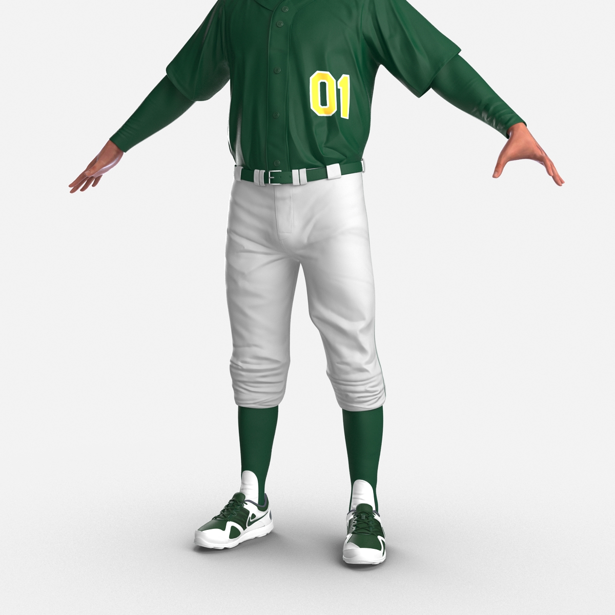 3D model Baseball Player Generic 2