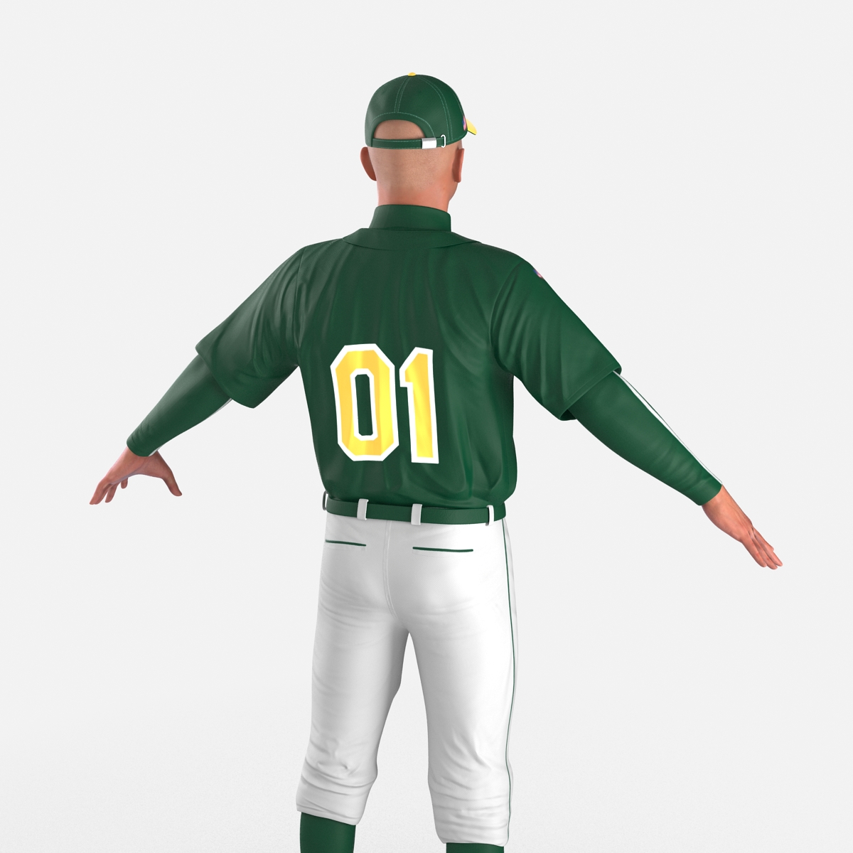 3D model Baseball Player Generic 2