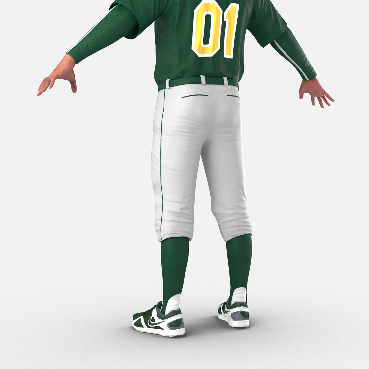 3D model Baseball Player Generic 2