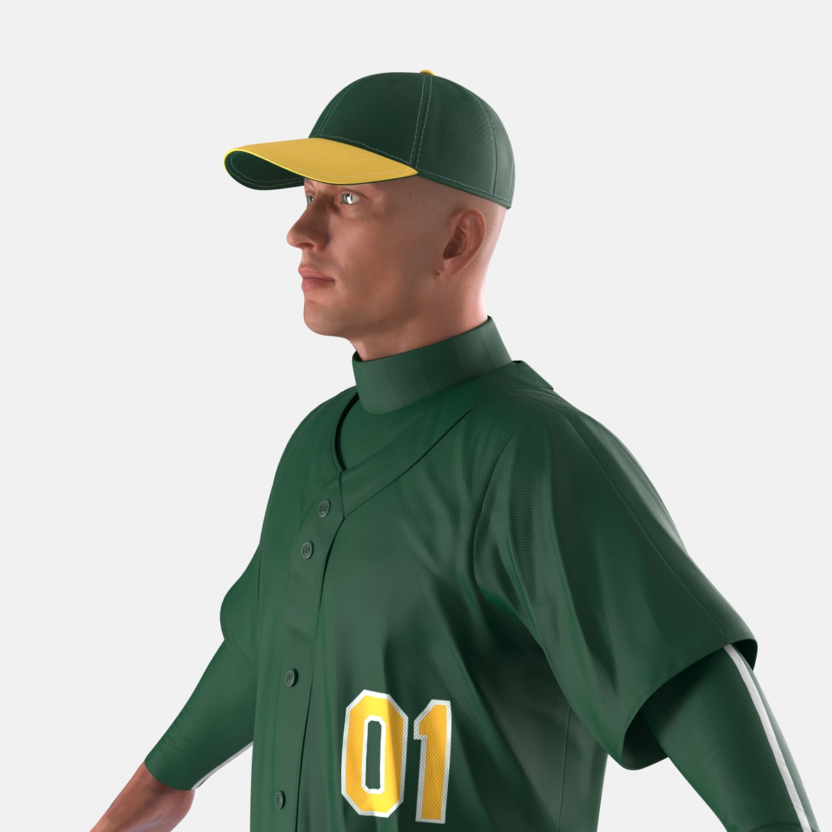 3D model Baseball Player Generic 2