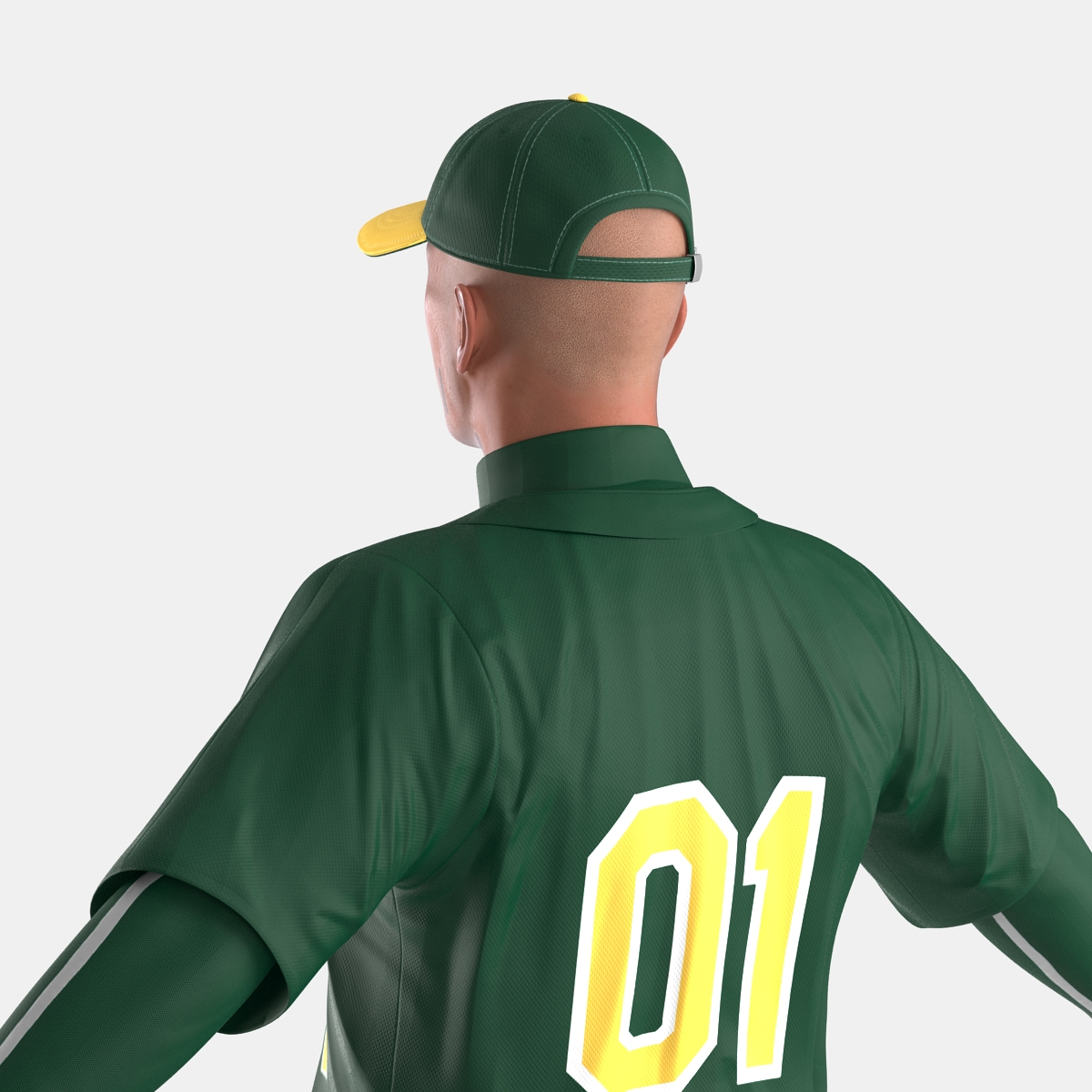 3D model Baseball Player Generic 2