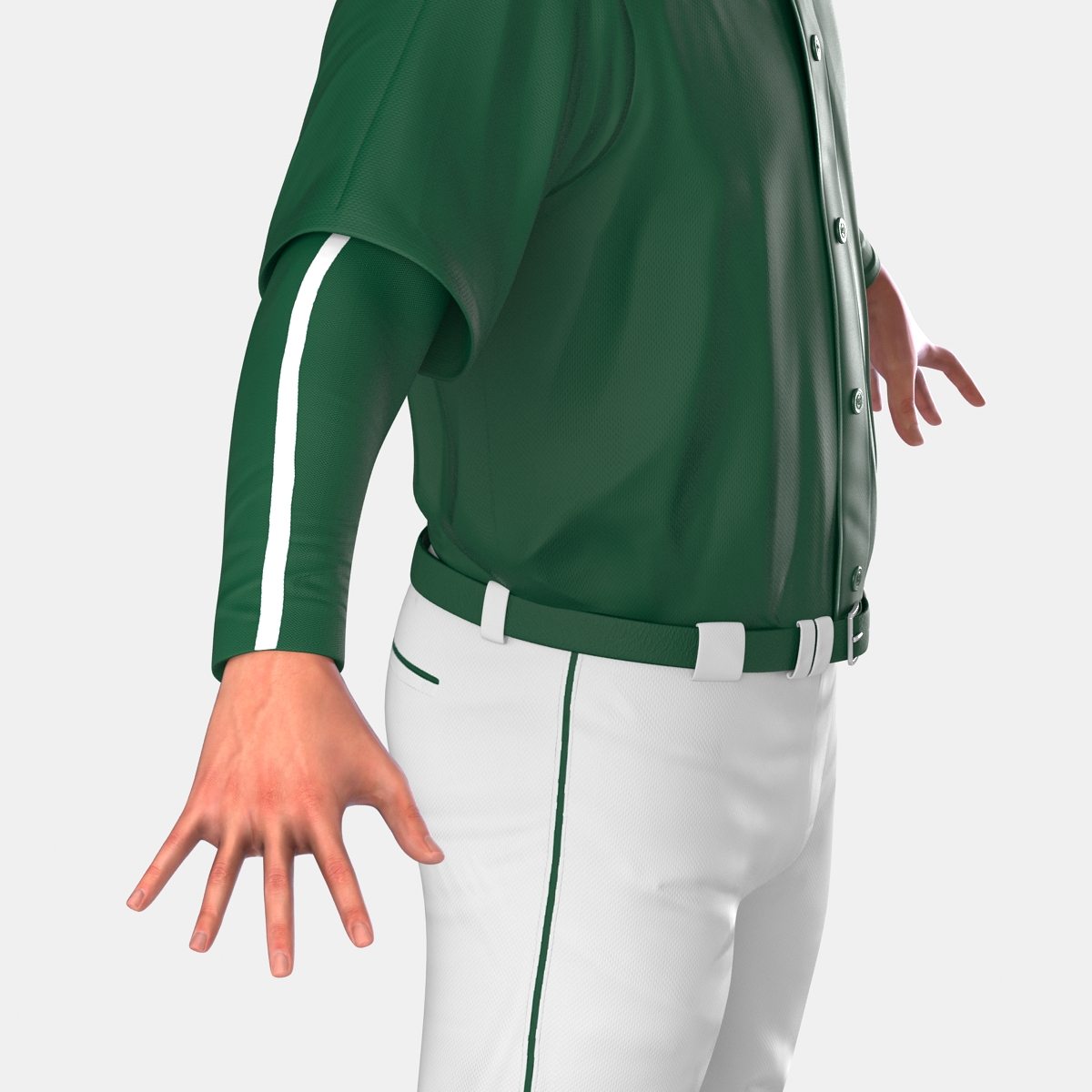 3D model Baseball Player Generic 2