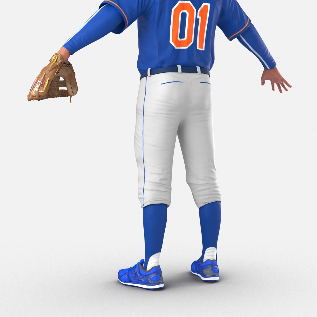 3D model Baseball Player Generic 4