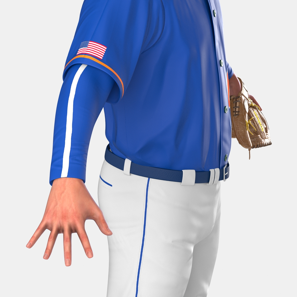 3D model Baseball Player Generic 4