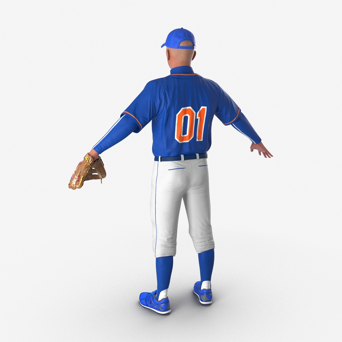 3D model Baseball Player Generic 4