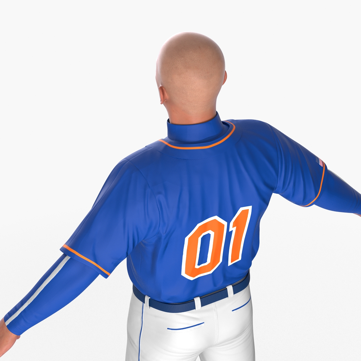 3D model Baseball Player Generic 4