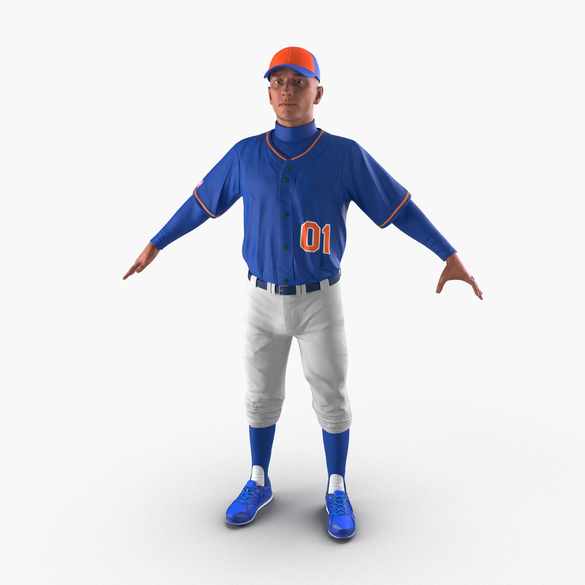 3D model Baseball Player Generic 3