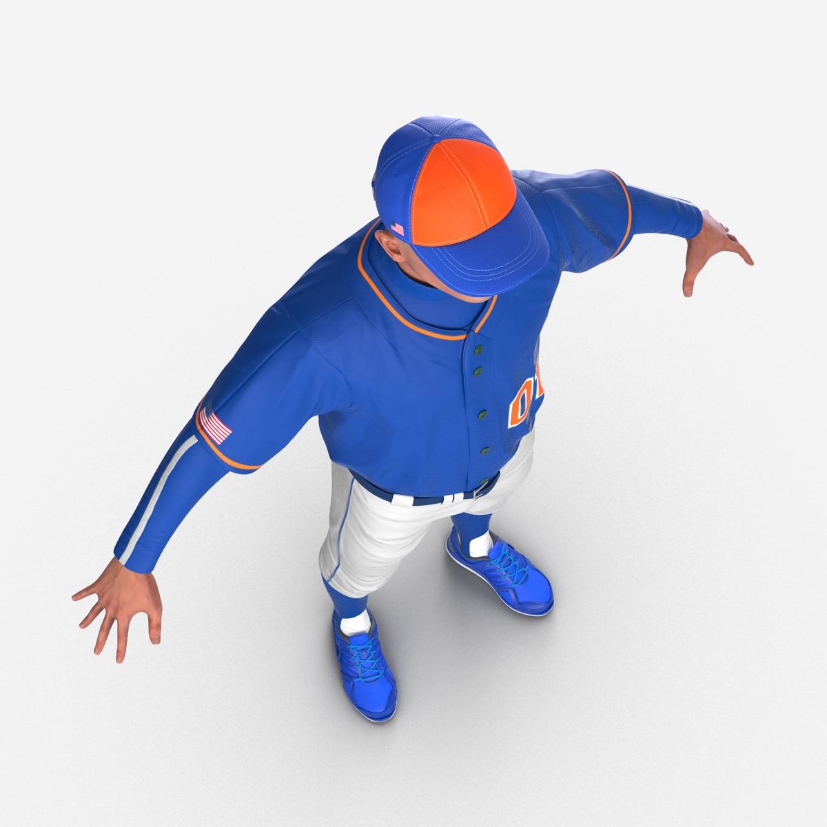 3D model Baseball Player Generic 3