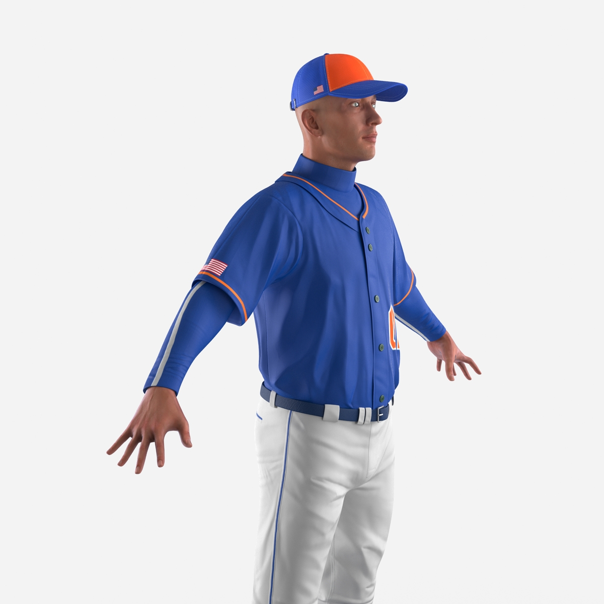 3D model Baseball Player Generic 3