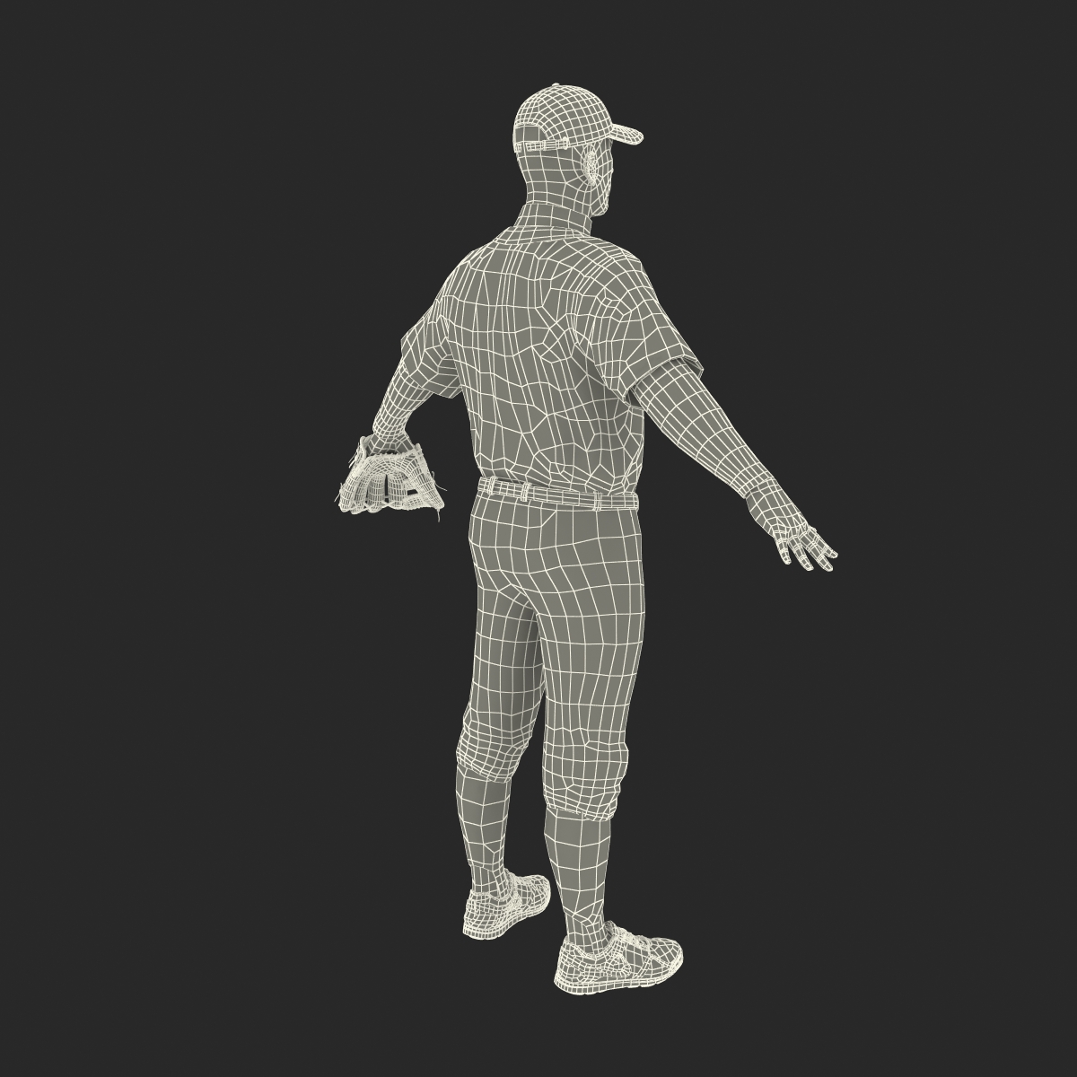 3D model Baseball Player Generic 6