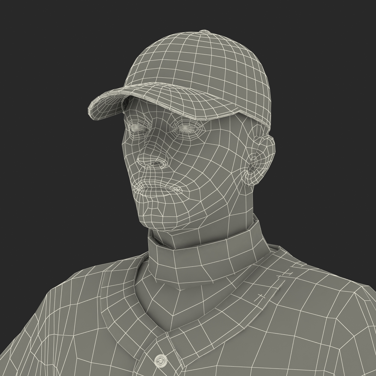 3D model Baseball Player Generic 6